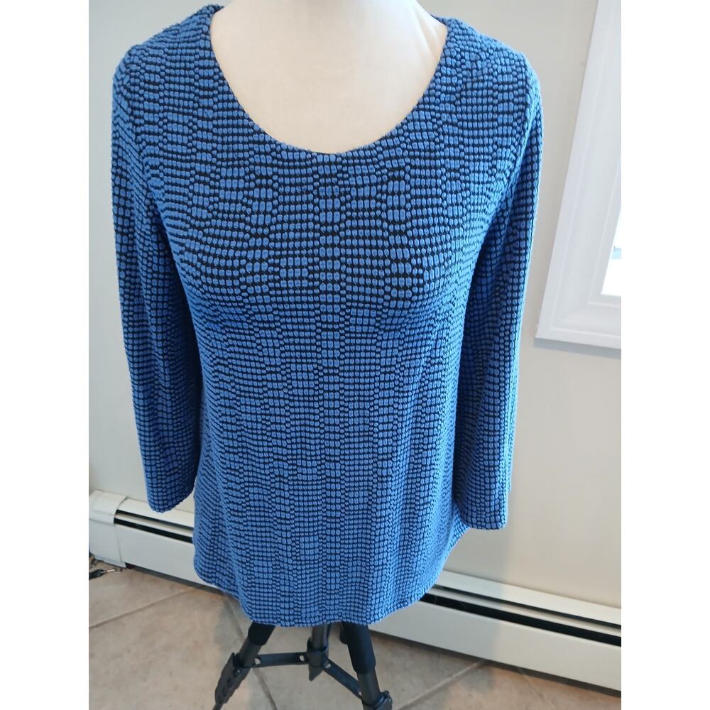 Habitat textured knit top artsy art to wear small